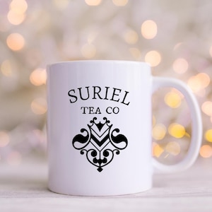 ACOTAR Suriel tea co ceramic mug, officially licensed Sarah J Maas, bookish mugs, bookish gifts, bookworm gift, reader gift
