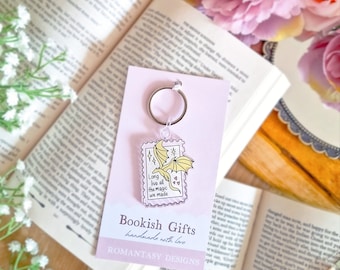 Long live dragon keyring/ fantasy keychains illustrated bookmark / bookworm gifts, reader gifts
