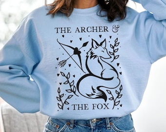 The Archer and the Fox Sweatshirt: Bookish Fantasy Reader Jumper