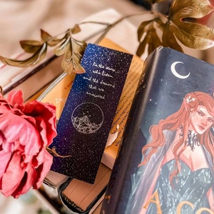 ACOTAR velaris officially licensed bookmark, night court, rhysand quote book mark, feyre bookmark, page saver, handmade, ACOMAF,