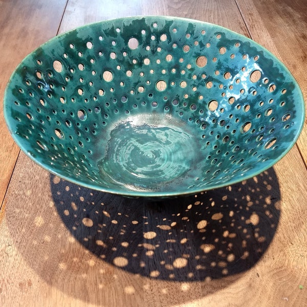 Pottery "Bowl with Holes" bowl.