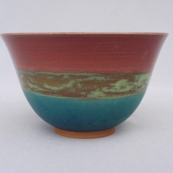 Pottery bowl "Red Skies at Night"