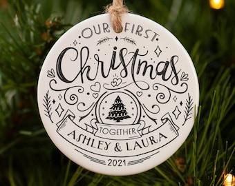 Our first Christmas together ornament