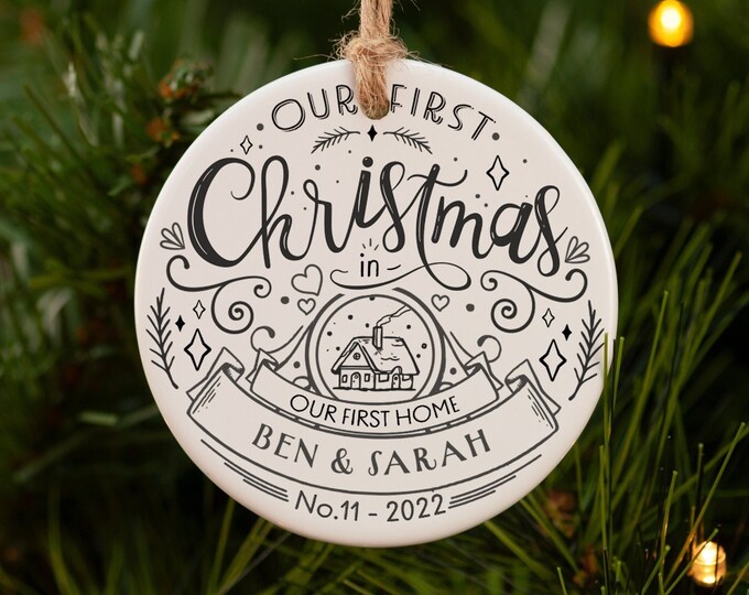 New Home Christmas Ornament First Christmas in New Home Etsy UK