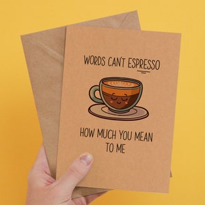 Urige Dankeskarte für den Geburtstag des besten Freundes - Perfekt für Kaffeeliebhaber - Das ideale Geschenk für Sie und Ihn