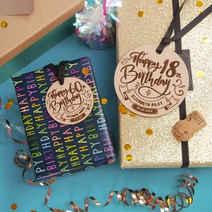 60th Birthday Wooden Gift Tags 60th Birthday Decorations 60th Birthday