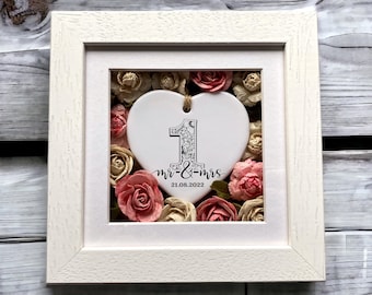 1st Anniversary - Paper Anniversary gift, first anniversary gift for him,anniversary gift for wife 1 year,1 year anniversary gift for couple