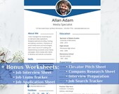 Digital Media Resume / CV Template, Business Resume Template, Instant  Download, 1 Page, 2 Page & 3 Page Resume, Cover Letter, References