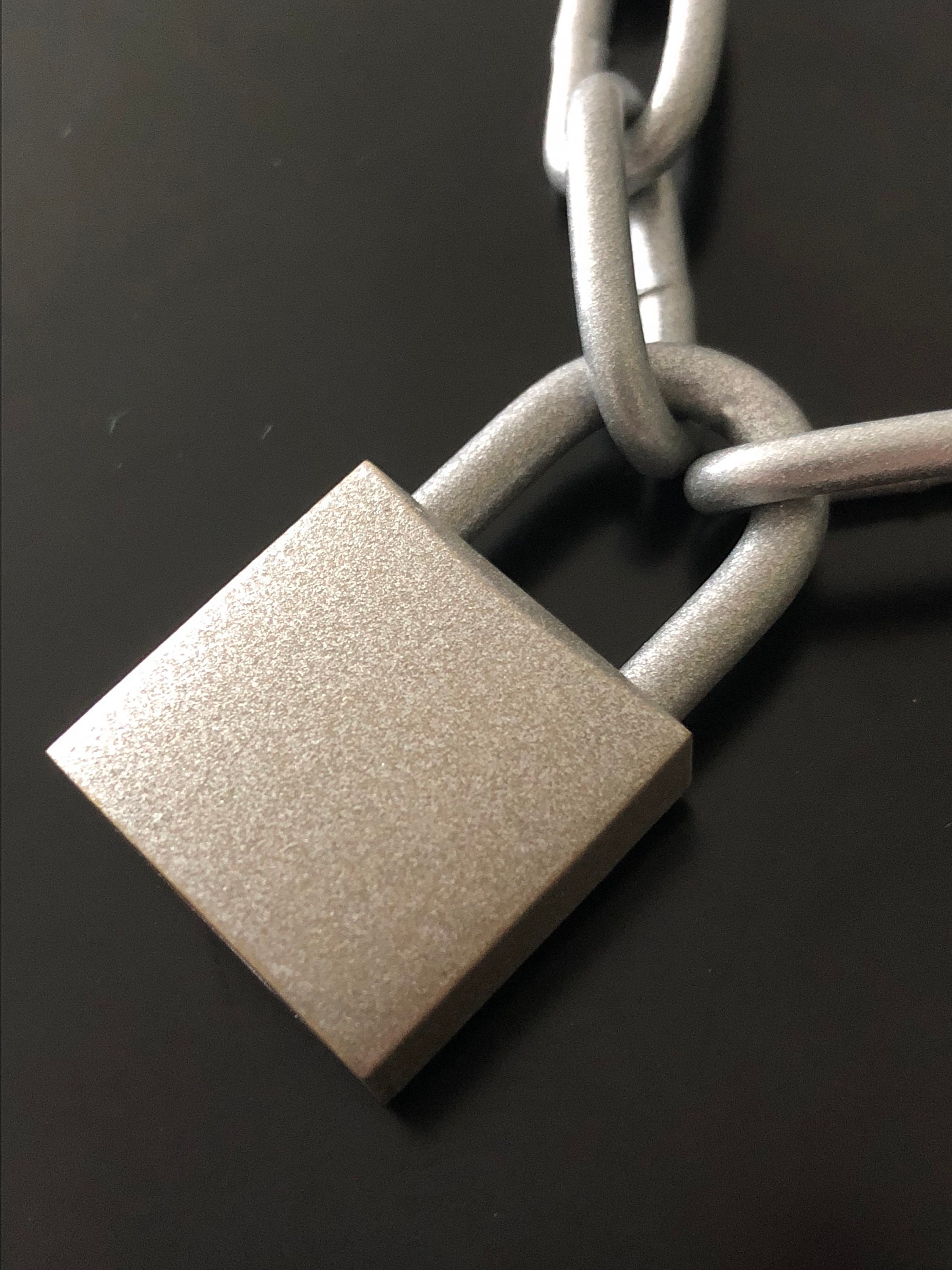 Goth Padlock Chain Necklace Punk Choker Heavy Gothic Grunge Etsy