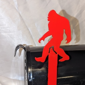 Bandiera per cassetta postale Bigfoot, bandiera decorativa per cassetta postale, decorazione per cassetta postale Bigfoot in metallo o acrilico