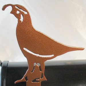 Quail Mailbox Flag, Decorative Mailbox Flag, Metal Quail Mailbox Decoration