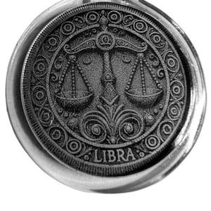 Libra Key chain, laser engraved