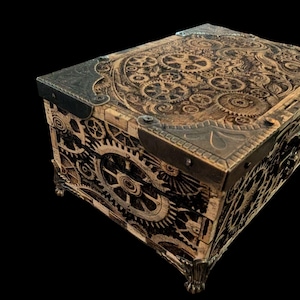 Handcrafted steampunk-style Jewlery Box