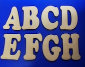 Cooper Black Font Wooden Letters - Laser Cut MDF - 5cm 7.5cm 10cm 12.5cm 15cm 20cm high wood letters - Perfect for signs and craft use