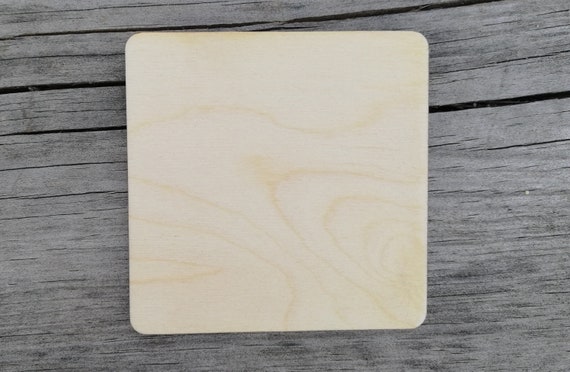 10 x Square edge bunting plywood blanks for crafts or Pyrography