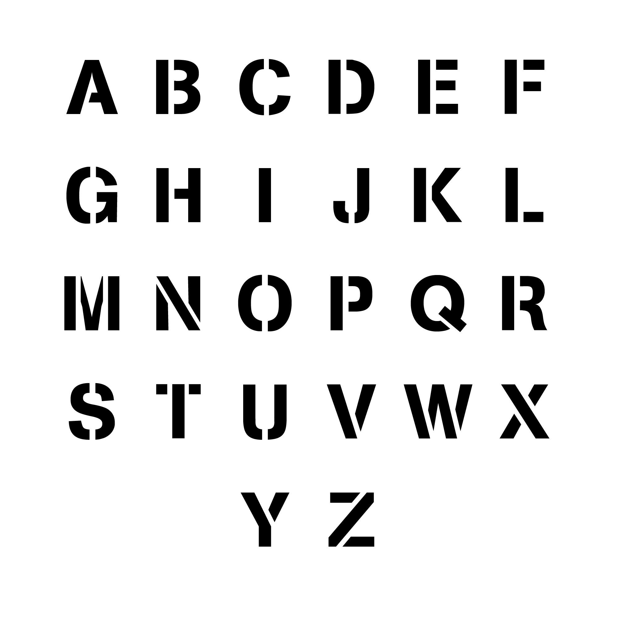 Complete Alphabet Set of Large Reusable Uppercase Letter | Etsy