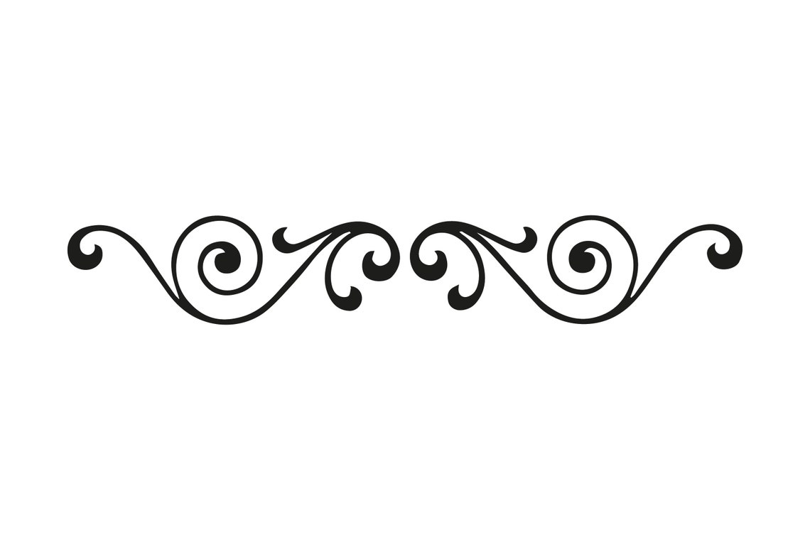 Scrollwork Border Stencil style 1 Reusable Mylar Sheet Etsy UK