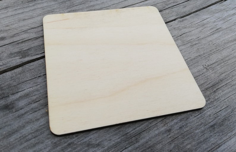 Plywood Squares with Rounded Corners 3mm 4mm or 6mm thick Etsy