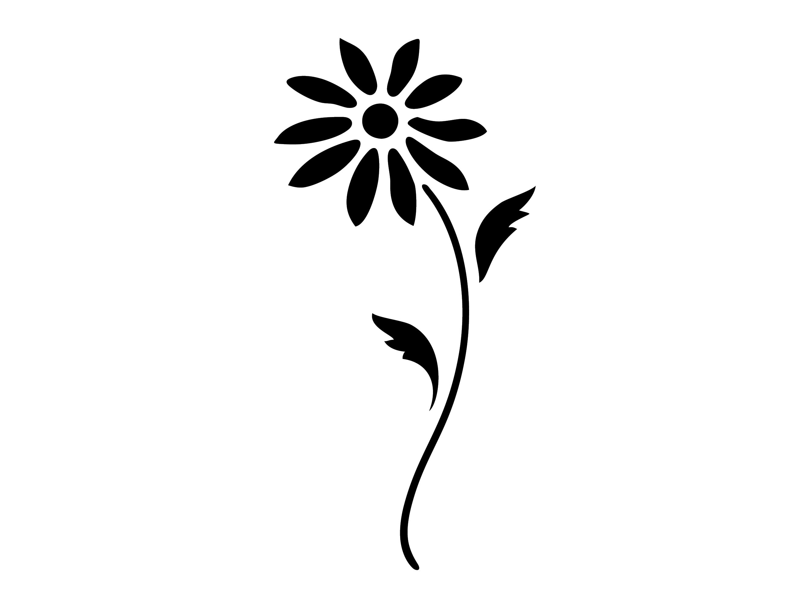 Daisy flower tiges réutilisables robuste 190 micron mylar stencil-A5-A4-A3 