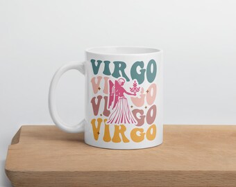 Taza del zodiaco Virgo: Taza de café astrológica, regalo de cumpleaños de agosto y septiembre