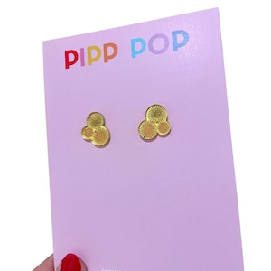 Golden Wattle Stud Earrings | Australian Earrings | Australian Natives | Statement Aussie Earrings | Fun Earrings | Acrylic Earrings