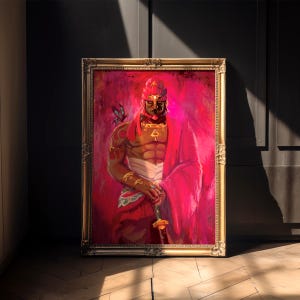 Tears of the Kingdom: Ganondorf the Red King | Legend of Zelda-Inspired Game Artwork | Matte or Metallic Print