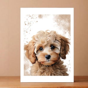 Cavapoo Karte – süße Geburtstagskarte für Hunde – Cavapoo Liebhaber Geschenk – entzückende Welpen Karte für Hundebesitzer jeden Alters