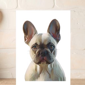 Carte d'anniversaire Frenchie, carte de remerciement avec Frenchie, amateurs de Frenchie de tout âge, carte pour les amoureux des chiens, chiens Frenchie, bouledogue français