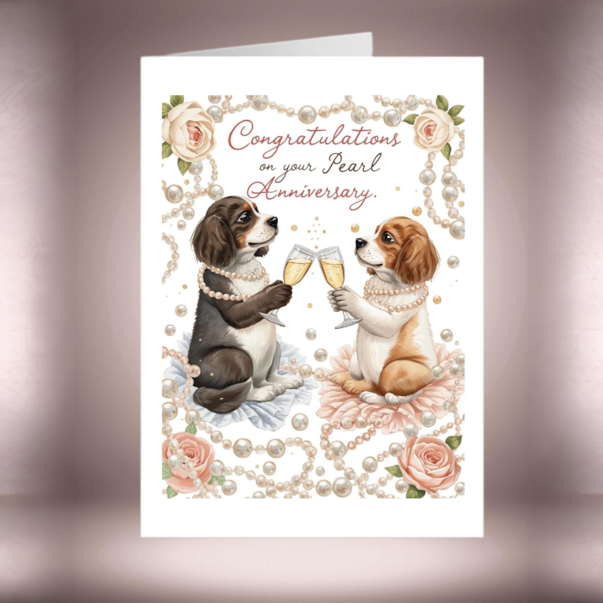 Biglietto di auguri per l'anniversario di matrimonio fatto a mano con