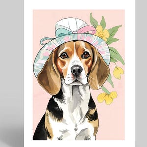 Beagle Geburtstagskarte, Karte mit Beagle Hund für jeden Anlass, Beagle Liebhaber Grußkarte blanko A5, Hund thematisiert