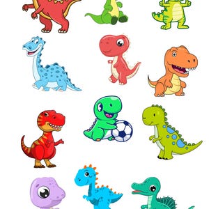 Pegatinas de dinosaurios para niños, bonitas pegatinas con dinosaurios para niños, álbumes de recortes, pegatinas divertidas para niños
