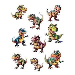 Dinosaurier-Aufkleber für Kinder jeden Alters, lustige Aufkleber mit Dinosauriern, süße Dinosaurier-Aufkleber für Kinder