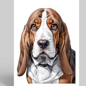 Biglietto di auguri di compleanno per gli amanti dei cani Basset Hound - Simpatico biglietto d'auguri per papà, fratello, figlio, zio e uomini