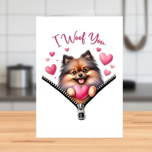 Von der Hund Geburtstagskarte Wuff ich Sie Lots, Hund Mama Karte, Hund Papa Geburtstagskarte, Liebe Sie Lots, personalisierte Karte