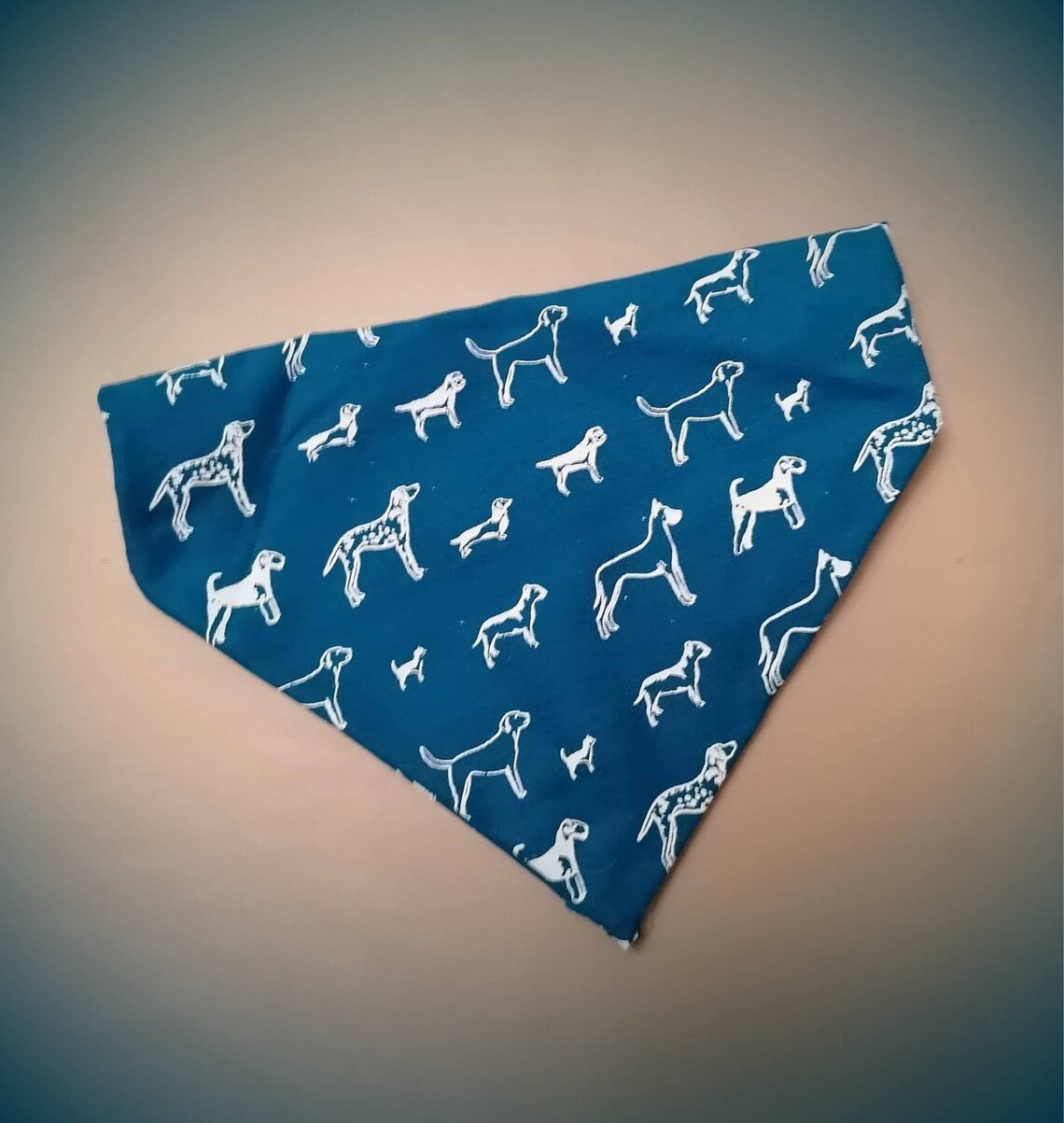 Blue Dog Bandana / Bandanas for dogs / collar accessory / Etsy