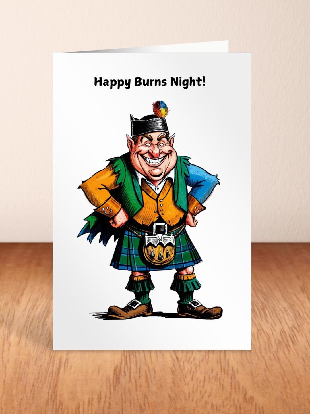 Scottish Burns Night Greetings Card, Scotland Burns Night Celebration ...