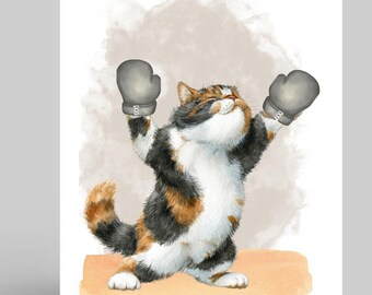 Funny Cat Greeting Card – Humorous Cat Lover Card, Animal Greeting Card for Any Occasion,  Cat Birthday Card