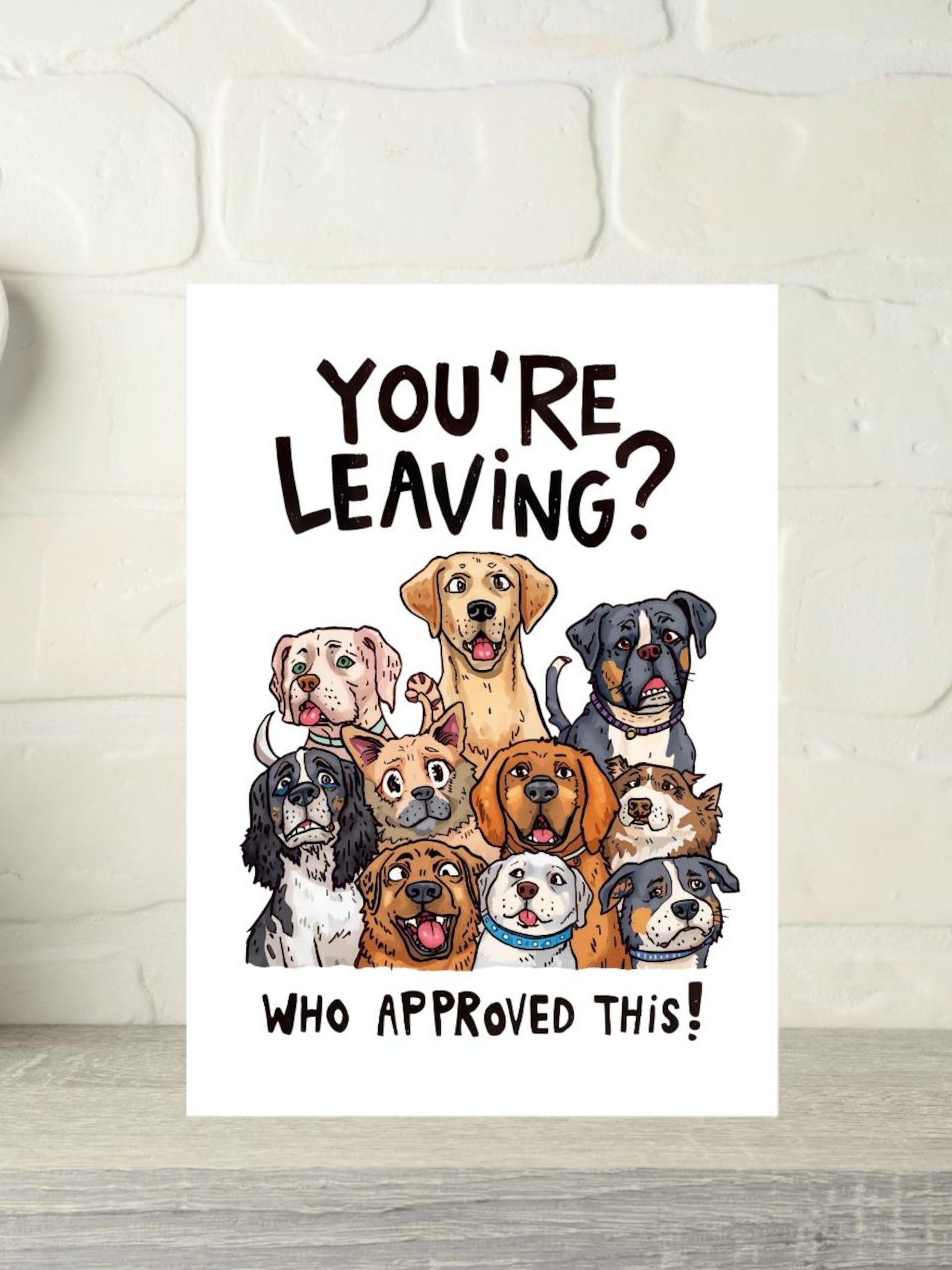 Funny Dog Lover Leaving Card for a Work Colleague, Sorry You're Leaving ...