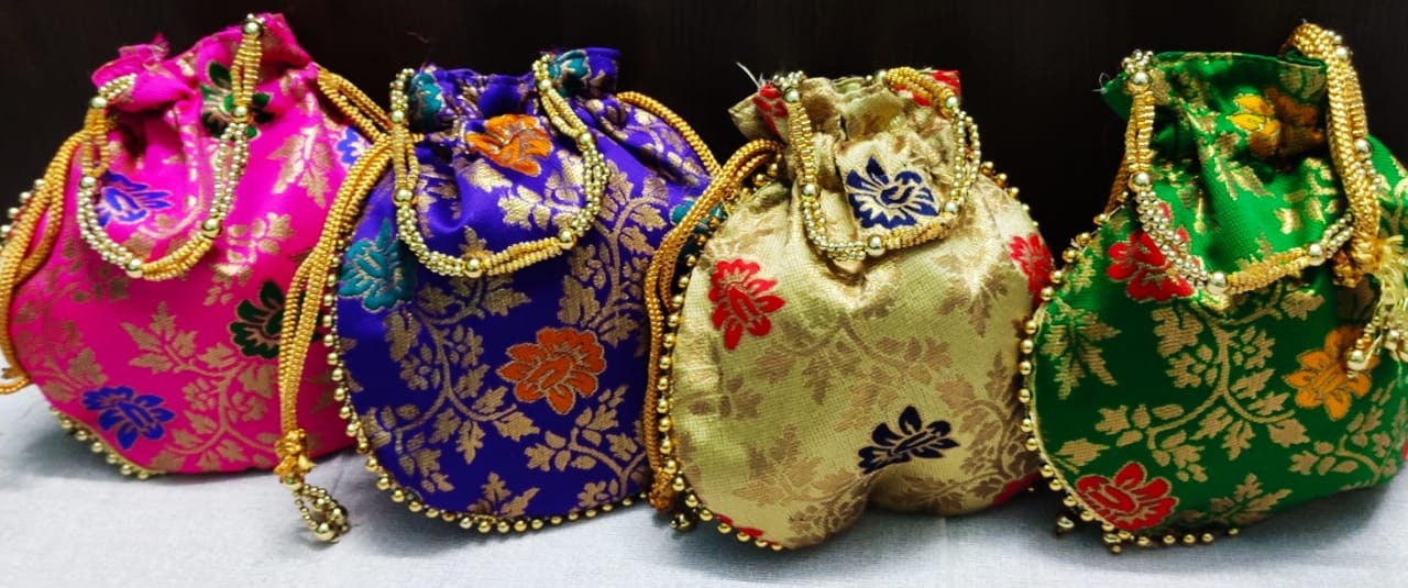 25 Indian Potli Bag Wedding Return Gift Sikh Wedding Purse Etsy