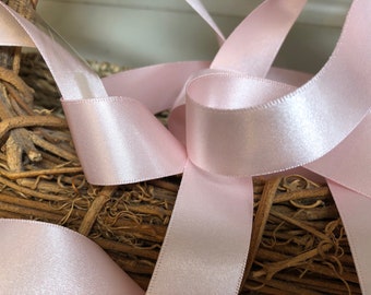 2m 25mm Berisfords Dusky Pink Grosgrain Ribbon