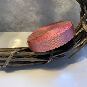 SCHNÄPPCHENPREIS Berisfords 16 mm Dusky Pink Ripsband Fabrik Zweit 20 Meter Rolle