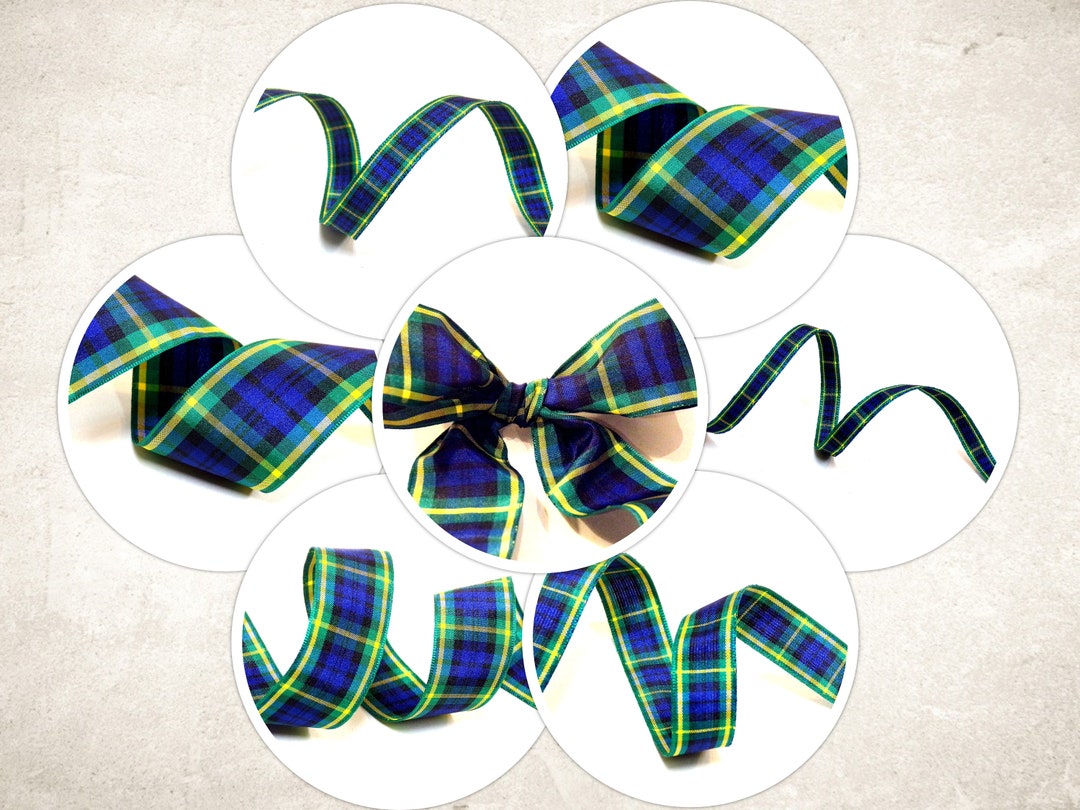 Acottish Ribbon Berisfords Shade 13 GORDON Tartan Ribbon. Premium Quality Scottish ...