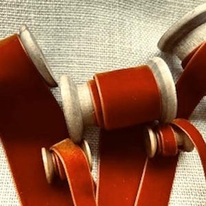 Berisfords Rost Luxus Samtband Auswahl von 9 mm 16 mm 22 mm 36 mm 50 mm Breiten Perfekt zum Basteln, Nähen, Geschenkverpackung
