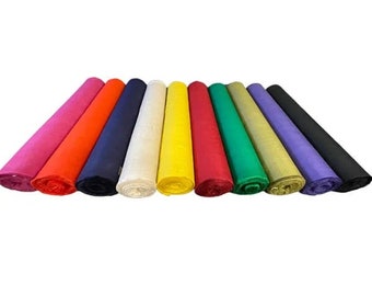 Coloured Hessian Fabric 1 Metre [39"] Wide Choice of 10 Colours. Table Runner, Crafts, Upholstery