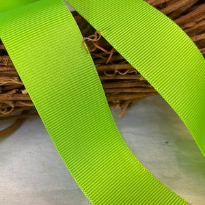 LIQUIDAÇÃO Berisfords Fita de gorgorão fluorescente verde neon de alta visibilidade, segundo rolo de 20 metros