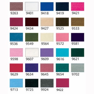 Berisfords Luxuriöses 36 mm Nylon Samtband. 29 Farbtöne zur Auswahl. Meterware. Perfekt zum Nähen, Basteln, Karten u.a. vieles mehr ..