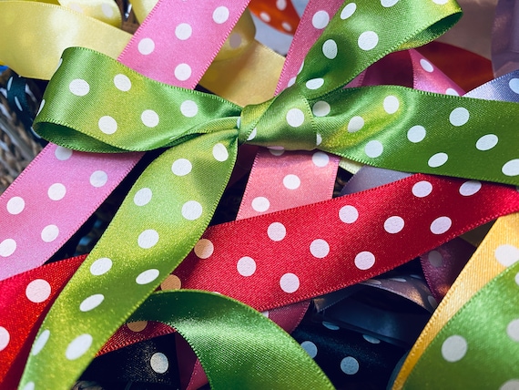 Ribbon: Polka Dot: 25mm Ribbon: Polka Dot: 25mm