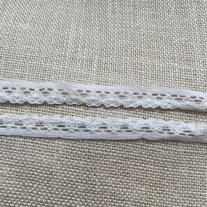 Bordure plate en dentelle extensible crème ivoire de 15 mm de largeur, joli coeur, parfait pour les finitions de lingerie et toutes sortes de projets de création et de couture