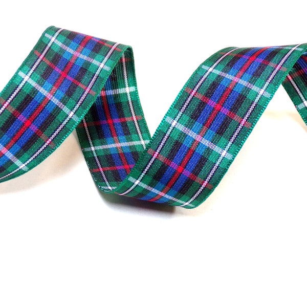 Berisfords Tartan Ribbon premium Quality Scottish Approved Shade 14 MacKenzie. Choose Length & Width