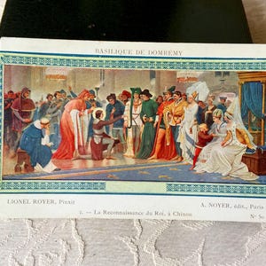 Carte Sainte Jeanne d'Arc vintage français, carte catholique Ste Jeanne d'Arc Patronne de France, Basilique Domrémy, Histoire de France